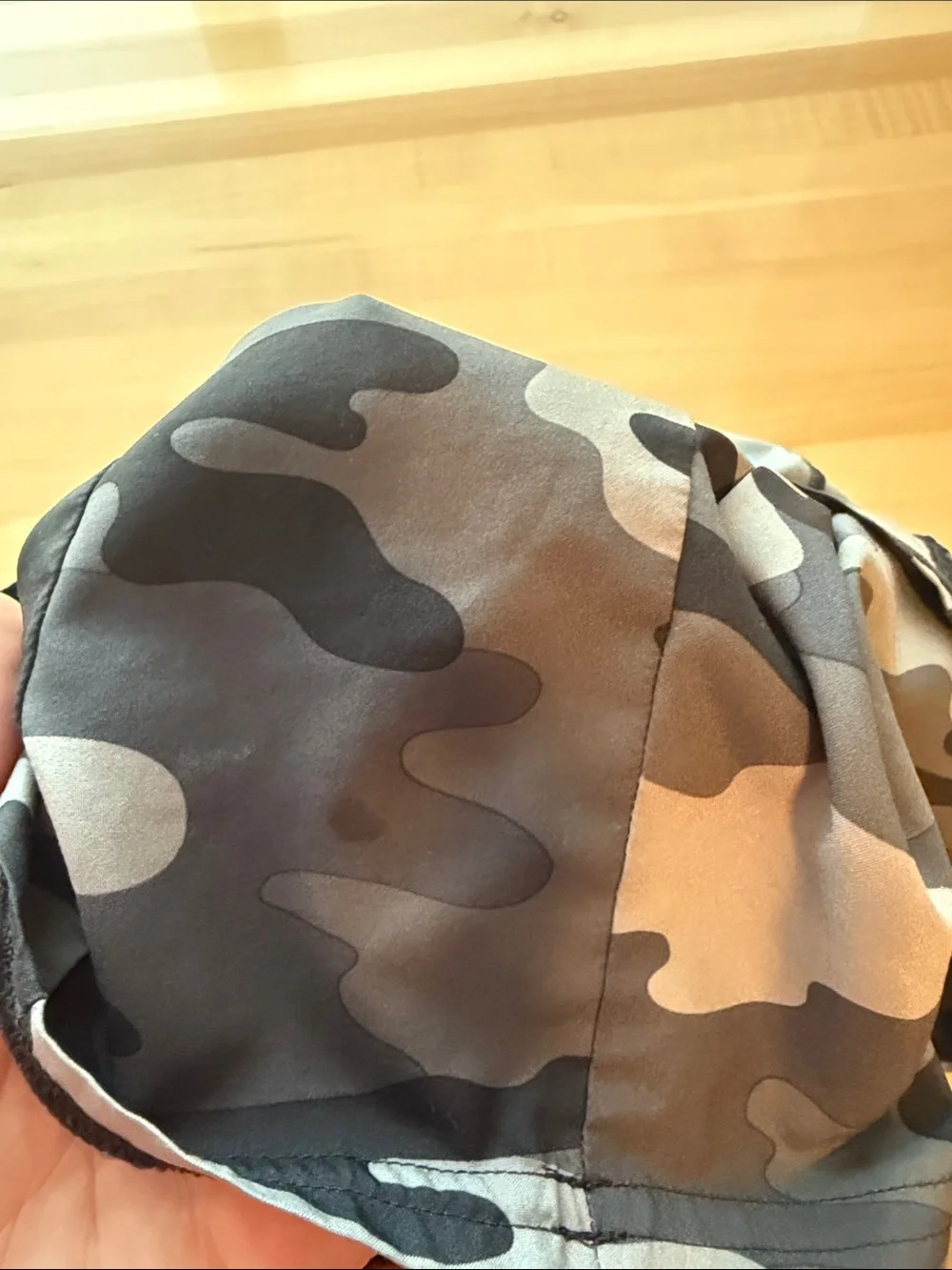 Gymshark Gray & Black Camo Training Shorts